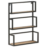 Wall Shelf 60x20x85 cm Rough Mango Wood 321074