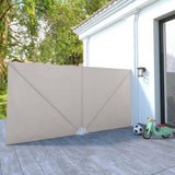 Collapsible Terrace Side Awning Cream 400x200 cm 44570