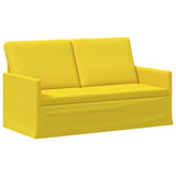 2 Seater Sofa Light Yellow 150 x 81 x 82 cm Fabric 42041082