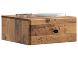 Wall-Mounted Bedside Cabinet 2 pcs Old Wood 34.5 x 33 x 20 cm 899122