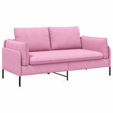 2-Seater Sofa Pink 188 x 81 x 89 cm Fabric 42048610