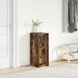 Shoe Cabinet Smoked Oak 29.5x34x76 cm Engineered Wood 861863