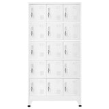 Locker Cabinet Light Grey 90x40x180 cm Steel 339821