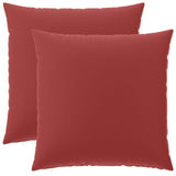 Throw Pillow 2 pcs HEERLEN Wine Red 80 x 80 cm Polyester 928592