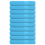 Towels 10 pcs Turquoise 100x200 cm 360 gsm 100% Cotton 136988