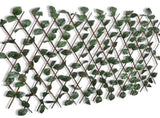 Willow Trellis Fence 5 pcs with Artificial Leaves 180x90 cm 140913