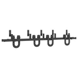Sliding Door Hardware Kit 183 cm Steel Black 3295733