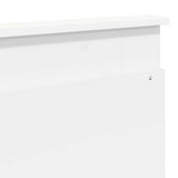 Headboard with Headboard White 200 cm Engineered Wood 887417
