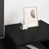 TV Cabinet Black Oak 160 x 35 x 55 cm Engineered Wood 881026
