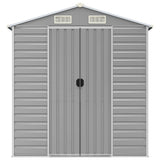 Garden Shed Light Grey 191x215x198 cm Galvanised Steel 3188243