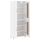Highboard White 69.5x34x180 cm Engineered Wood 3199665