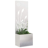 Garden Privacy Screen Sliver 50 x 150 cm Stainless steel 876431