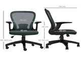 Ergonomic Office Chair, Mesh Desk Chair with Flip-up Armrest, Lumbar Back Support, Swivel Wheels, T3398P342374