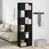 Book Cabinet/Room Divider Black Oak 60x24x186 cm 862078