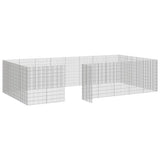 Free Range Animal Enclosure 24-Panel 54x100 cm Galvanised Iron 3321349
