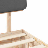 Bed Frame with Upholstered Headboard Dark Grey 180 x 200 cm 3398080