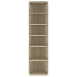 ZNTS Shoe Cabinet Sonoma Oak 27.5x27x102 cm Engineered Wood 808491