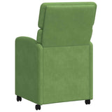 Dining Chairs with Wheels 2 pcs Light green 58 x 65 x 98 cm 42017878