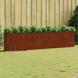 Garden Raised Bed 360x40x80 cm Corten Steel 824529