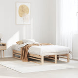 Bed Frame without Mattress 90x200 cm Solid Wood Pine 850833