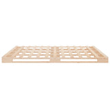 Pallet Bed without Mattress Small Double Solid Wood 821427