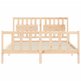 Bed Frame without Mattress 160x200 cm Solid Wood Pine 3192436