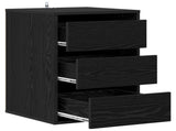 Drawer Cabinet Black Oak 41 x 40 x 58 cm Engineered Wood 8003739