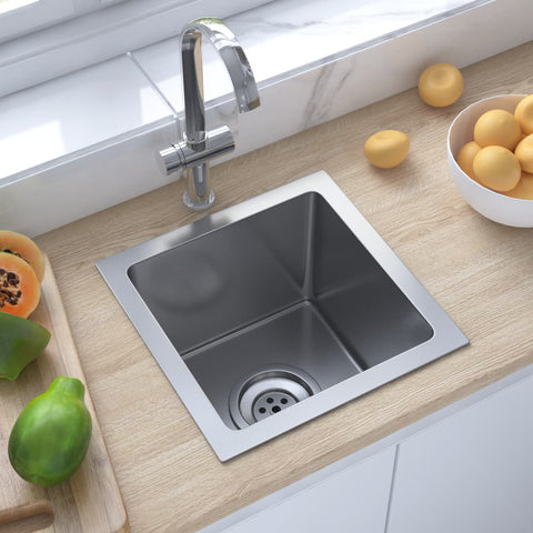 ZNTS Handmade Kitchen Sink Stainless Steel 51498