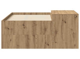 Kids'High Bed Frame with Desk Artisan Oak Engineered Wood 3422674