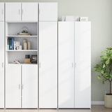 Slim Storage Cabinet White 40x42.5x225 cm Engineered Wood 3281273