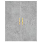Highboard Concrete Grey 69.5x34x180 cm Engineered Wood 3195943