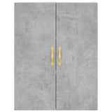Highboard Concrete Grey 69.5x34x180 cm Engineered Wood 3195943