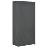 3-Tier Wardrobe Grey 79x40x170 cm Fabric 248187