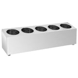 Cutlery Holder 5 Grids Rectangular Stainless Steel 51228
