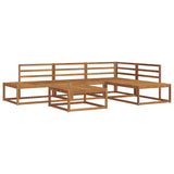 Outdoor Sofa Set Natural Solid Acacia Wood 3368137