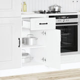 Kitchen Base Cabinet Kalmar White Engineered Wood 853467