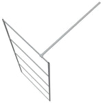 Walk-in Shower Wall Silver 80x195 cm Clear ESG Glass 152135