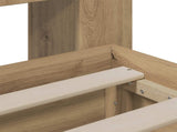 Bed Frame with Storage and Headboard Artisan Oak 90 x 200 cm 3445814