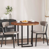 Table Top Dark Brown 90 x 4 cm Solid Oak Wood 42016026