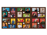 Collage Photo Frame for 24x Picture Dark Brown MDF 332787