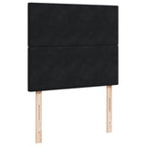Box Spring Bed with Mattress Black 120x190 cm Small Double Velvet 3290854