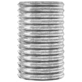 Garden Raised Bed Galvanised Steel 114x40x68 cm Silver 318892