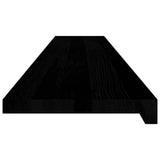 Window Sills 2 pcs Brown Black 140x25x2 cm Solid Wood Oak 4009187