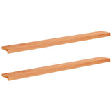 Window Sills 2 pcs Varnished 140 x 15 x 2 cm Solid Beech Wood 42048213