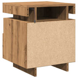 ZNTS Bedside Cabinets with LED Lights 2 pcs Artisan Oak 40x39x48.5 cm 857661