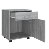 Rolling Cabinet Grey Sonoma 45x38x54 cm Engineered Wood 815964