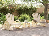 3 Piece Garden Lounge Set Solid Wood Fir 3207123
