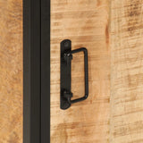 Bathroom Cabinet 40x27x90 cm Solid Wood Mango and Iron 358571