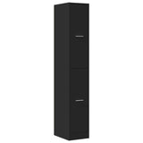 Apothecary Cabinet Black 30x41x174.5 cm Engineered Wood 3309628
