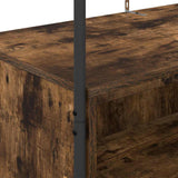 Clothes Rack Brown Oak 100 x 44 x 160 cm Engineered Wood 868453